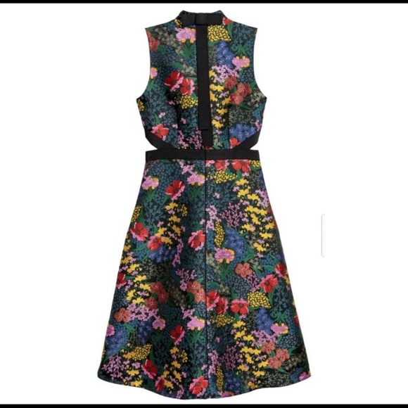 Erdem x H&M Floral Jacquard Dress sz 6 - Picture 2 of 8
